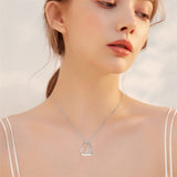 Sterling Silver Volleyball Sports Music Pendant Necklace With Engraved