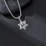 Sterling Silver Star of David Chai Cross Evil Eye Lion of Judah Menorah Tree of Life Protection Pendant Necklace