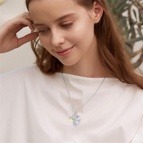 Crystal Frog Necklace Sterling Silver Frog Pendant Birthstone Necklace Jewelry Gift for Women Girl