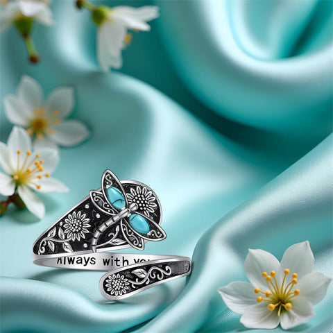 Sterling Silver Oxidized Dragonfly Butterfly Hummingbird Sea Turtle Anchor Cross Tree of Life Sunflower Spoon Ring
