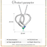 Sterling Silver Personalized  Engraved 2-6 Names Family Pendant Necklace