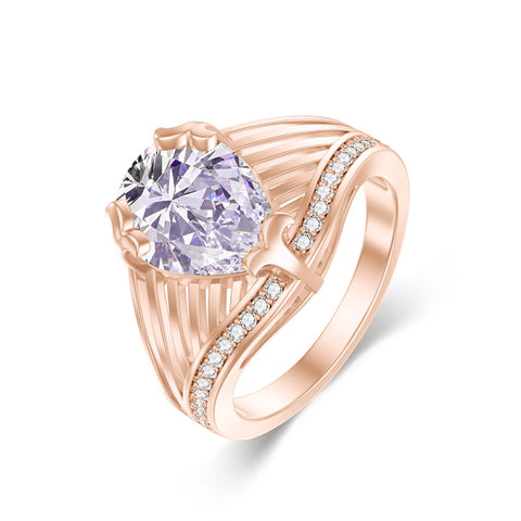 10K 14K 18K Gold 3CT Engagement Wedding Band Promise Ring for Men