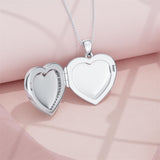 Sterling Silver Sunflower Photo Locket Necklace