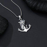 Sterling Silver Deer Bass Fish Wild Duck Fish Hook Pendant Necklace Hunting Jewelry Gifts for Men