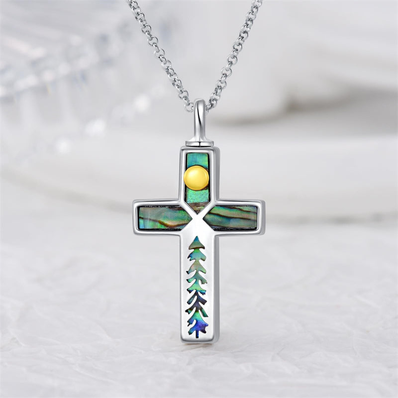 Sterling Silver Abalone Shell Opal Butterfly Dragonfly Tree of Life Pet Paw Cross Urn Necklaces for Ashes