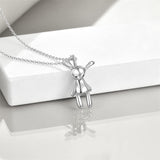odoo Necklace Sterling Silver Witch Voodoo/Evil Bunny Pendant Gothic Jewelry Gifts for Women Girls