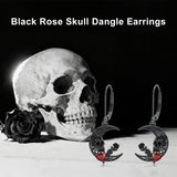 Sterling Silver Feather Arrow  Skull Spider Bat Scorpion Hoop Earrings Halloween Christmas Gift