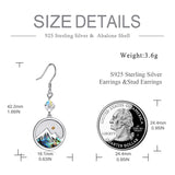 Silver Dangle Earrings for Women S925 Mustard Seed Earrings, Hooks Earrings