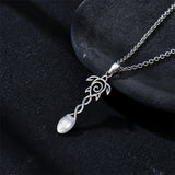 Sterling Silver Horse Turtle Dragon Masks Spoon Pendant Necklace