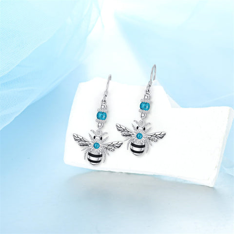 Sterling Silver Bee Butterfly Chicken Chihuahua  Dinosaur Frog Octopus Paw Print Platypus Dangle Earrings