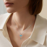 14K Gold Plated Turquoise Turtle Dragonfly Hummingbird Pendant Necklace