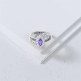 Sterling Silver 10K 14K 18K Gold Personalized Engraving Birthstone Class Ring for High School and College Graduates
