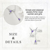 Hummingbird Necklace Sterling Silver Adjustable Lariat Animal Necklace Jewelry Gifts for Women Girls