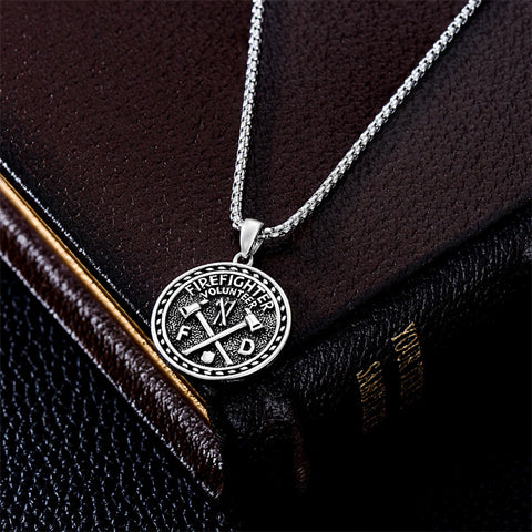 Sterling Silver Aztec Lion Cross Pendant Necklace