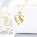 14K Gold Stethoscope Pendant Necklace