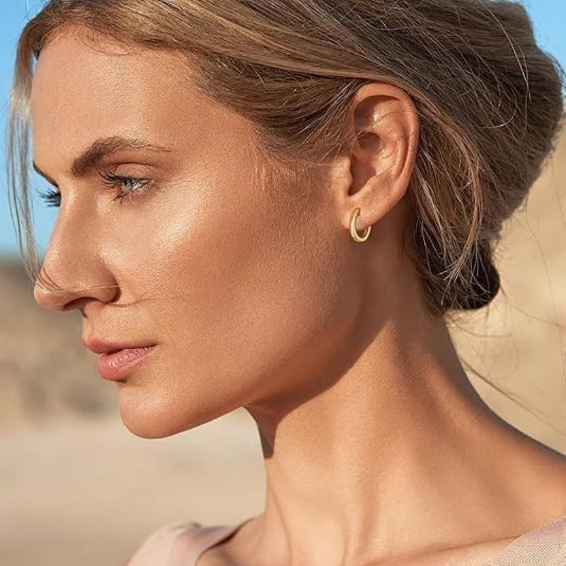 14K Gold Plated Hoop Earring for Women