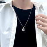 Sterling Silver Yin Yang Wolf Dragon Scorpion Tiger Wolf Phoenix Pendant Necklace