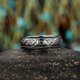Sterling Silver 10K 14K 18K Gold Natural Leaf  Moss Agate Engagement Anniversary Couple Ring Sets