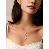 Sterling Silver Personalized  Birthstone Infinity Necklace for Women