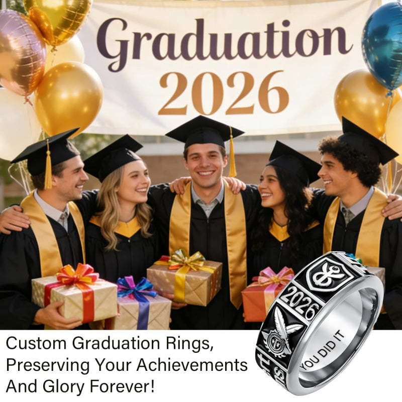 Copper Personalized Engraved High School College Class Ring Graduation Gift