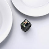 Sterling Silver Personalized Photo High School College Class Ring