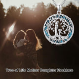 Sterling Silver Tree of Life Necklace Mother Daughter Mother Son Pendant Necklace Gift for Mother's Day Christmas