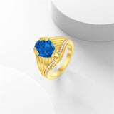 10K 14K 18K Gold 3CT Engagement Wedding Band Promise Ring for Men