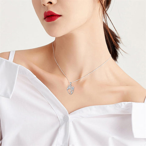Sterling Silver Anatomical Heart Father Mother Daughter Sister Mother Daughter Pendant Necklace