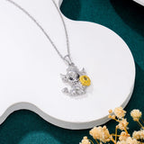 Sterling Silver Highland Cow Necklace