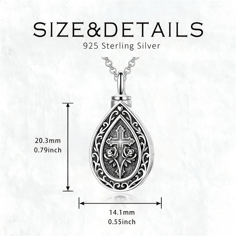 Sterling Silver Bumble Bee  Butterfly Cardinal Cross Dragonfly Hummingbird Paw Print Urn Necklace for Ashes