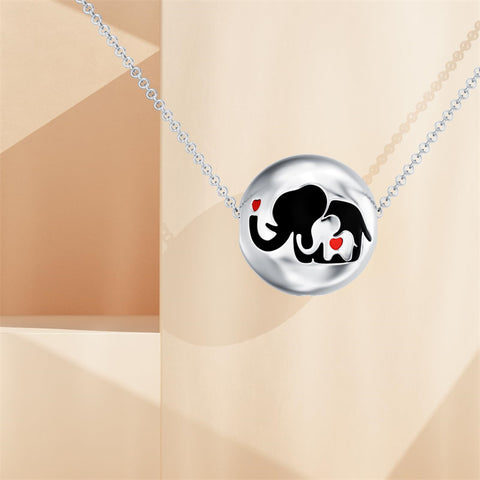 Sterling Silver Elephant Urn Necklace for Ashes