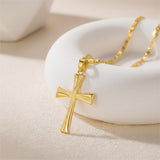 14K Gold Plated Cross Infinity  Pendant Necklace  for Women