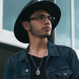 Sterling Silver Saint Joseph St Michael Saint Peter Saint Christopher Religious Pendant Necklace