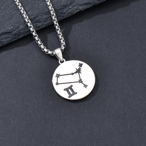 Sterling Silver Constellation Celestial Pendant Necklace Astrology Jewelry Birthday Gifts Christmas