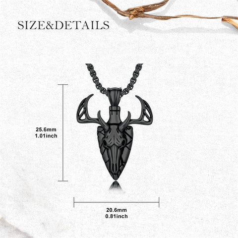 Sterling Silver Lion Tiger Satanic Goat Owl Scorpion Eagles Deer Pendant Necklace for Men