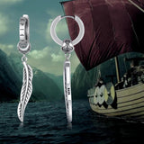 14K Gold Plated Viking  Hoop Earrings for Men
