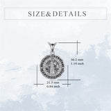 Sterling Silver Saint Gabriel,Saint Jude,Saint Benedict,Saint Patrick ,Saint Peregrine Pendant Necklace