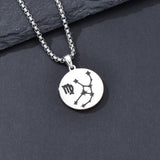 Sterling Silver Constellation Celestial Pendant Necklace Astrology Jewelry Birthday Gifts Christmas