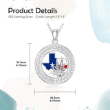 Sterling Silver Jamaica America Texas Africa Map Pendant Necklace Country Map Chain Jewelry Gifts