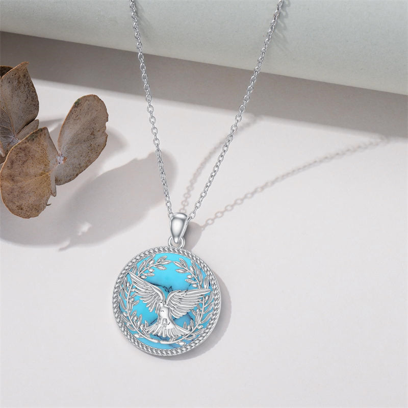 Sterling Silver Bald Eagle Dove Koi Fish Horse Pendant Necklace