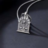 Sterling Silver Constellation Celestial Pendant Necklace