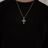 Sterling Silver Obsidian Lapis Lazuli Tigers Eye Turquoise Celtic Knot & Cross Urn Necklaces for Ashes
