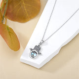 925 Sterling Silver HamsaTree of Life Pendant Necklace  Jewelry Gifts for Women Men