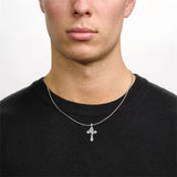 Sterling Silver Cross Christian Pendant Necklace