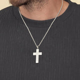 14K Gold Plated Bible Verse Football Cross Pendant Necklace