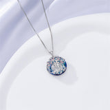 Sterling Silver Crystal Tree of Life Family Pendant Necklace for 1 to 5 Children