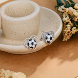Sterling SilverHockeyBasketball Softball Football Volleyball Pickleball Soccer Baseball Tennis Stud Sport Earrings