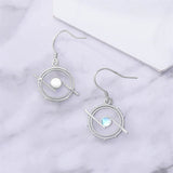 Sterling Silver Piano Drum Trumpet Music Dangle Earrings for Women