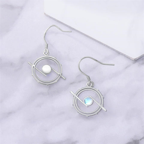 Sterling Silver Piano Drum Trumpet Music Dangle Earrings for Women