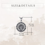 Sterling Silver Saint Gabriel,Saint Jude,Saint Benedict,Saint Patrick ,Saint Peregrine Pendant Necklace